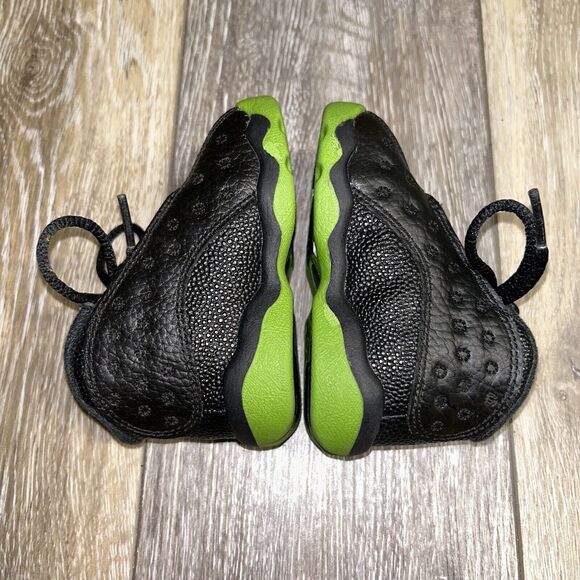 Nike Air Jordan 13 Retro 414581-042 Black Altitude Green Toddler Youth Size 4C - Picture 9 of 11